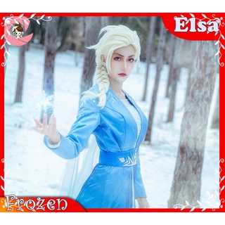 cp77.1 ชุดเอลซ่าผู้ใหญ่  ชุดเอลซ่าภาค 2 จากการ์ตูน Frozen Queen Elsa Frozen ปี 2019