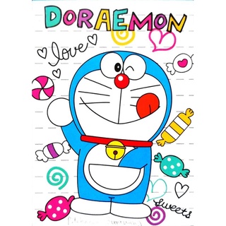 สมุดฉีด กระดาษโน้ตแบบไม่มีกาวลายลิขสิทธิ์แท้ Doraemon