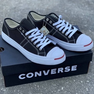 รองเท้า Converse Jack Purcell Black 👾⚠️ สินค้าพร้อมกล่อง รองเท้าสีดำ