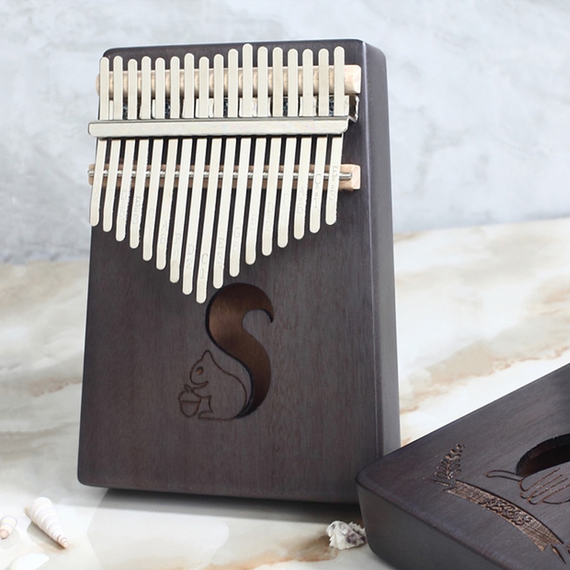 Kalimba 17 Keys Full Solid Thumb Piano Finger Wooden Mbira Acacia ...