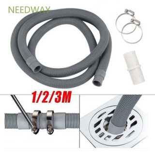 Needway สายท่อระบายน้ํา พลาสติก 1 2 3 เมตร อุปกรณ์เสริม สําหรับอ่างล้างจาน ห้องน้ํา