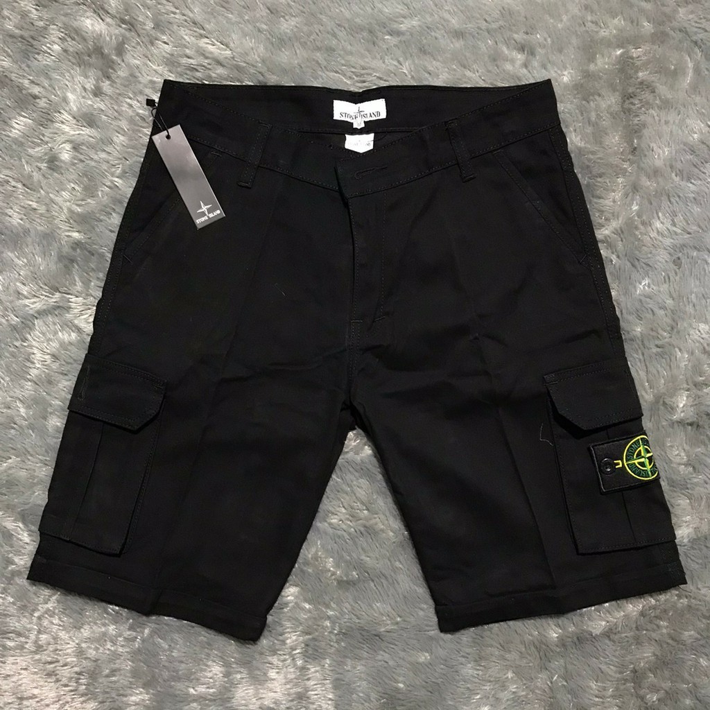 STONE ISLAND กางเกงคาร์โก้พรีเมี่ยมเกาะหิน