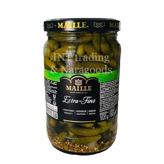 แตงกวาดอง MAILLE 950 กรัม Pickles Cornichons GHERKINS Original 950g. แตงกวาดอง คุณภาพ นำเข้าจากฝรั่งเศส  950 กรัม