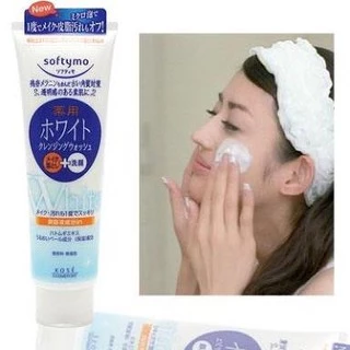 KOSE Softymo Super Cleansing Wash Foam 190g (Maid in Japan) ซอฟตี้โม คลีนซิ่ง โฟมล้างหน้า ล้างเครื่องสำอาง ของแท้
