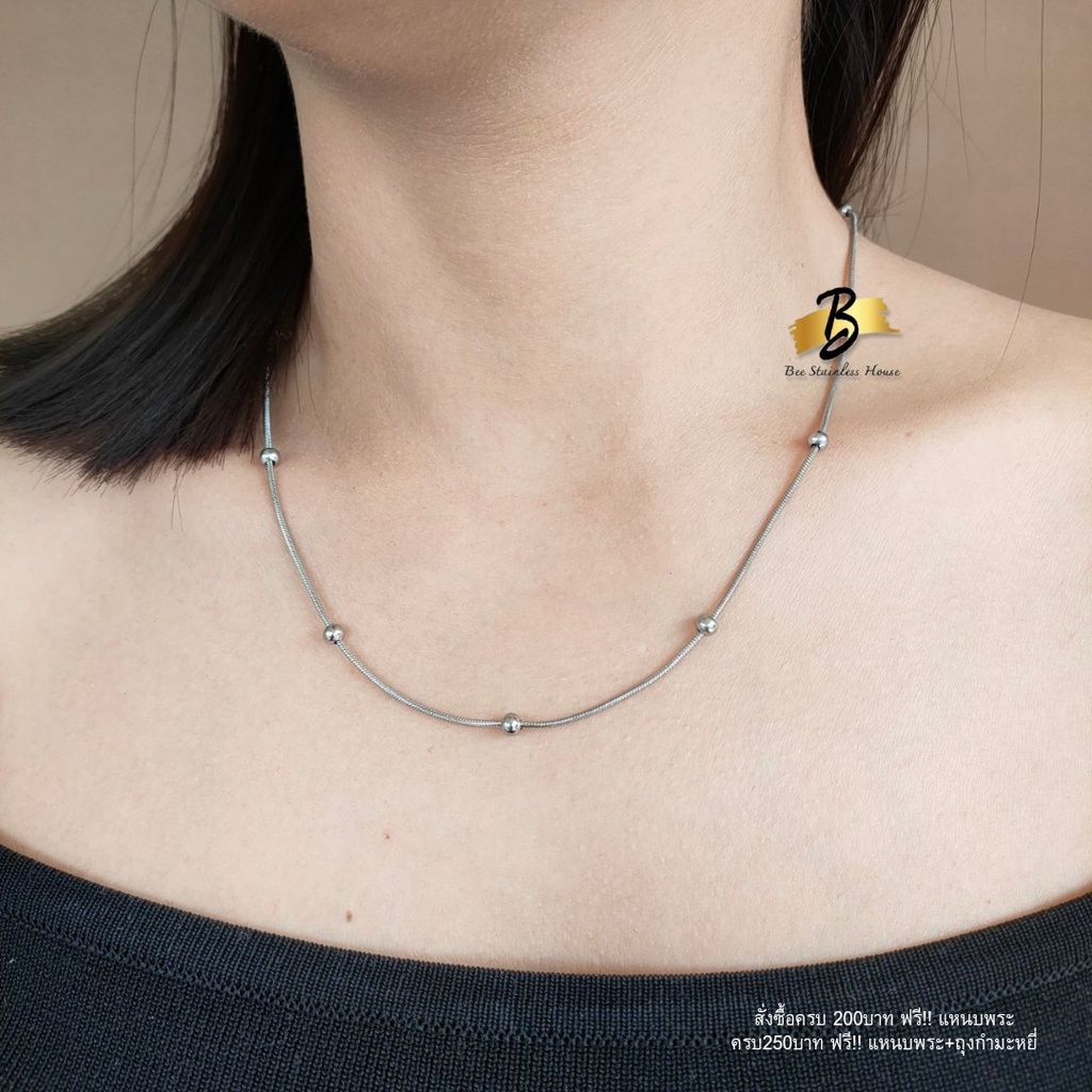 G01/ลายโซ่ฝรั่ง/สร้อยคอเส้นเล็ก สร้อยคอผู้หญิง สร้อยสแตนเลส สร้อยพระ สร้อยคอ สร้อย พระเครื่อง ไม่ลอก