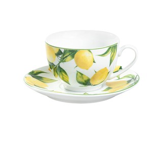  ชุดถ้วยกาแฟ Porcelain ลาย Sicilians Lemon รุ่น GZ1E00321903082 จำนวน 2 ชิ้น  Porcelain coffee cup set Sicilians Lemon p