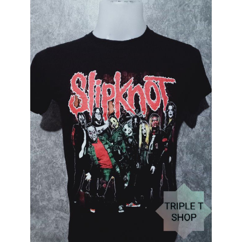 เสื้อยืดคอกลม สกรีนลาย SLIPKNOT (รหัส 103)