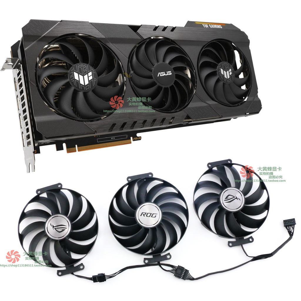 หม้อน้ํากราฟิกการ์ด ASUS ASUS RX6900XT 6800 6700XT TUF พัดลมการ์ดกราฟิก T129215SU/CF1010U12S