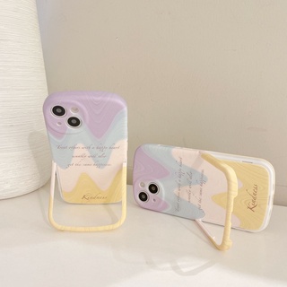 เคส สำหรับ ไอโฟน เคสซิลิโคน สินค้าพร้อมส่งจากไทย สำหรับ iPhone 13 12 11 Pro max โต๊ะม่วงเหลือง TPU-R1739