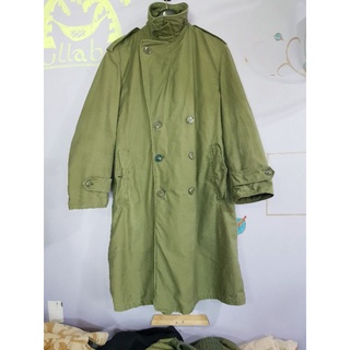 เสื้อโค้ททหาร USA  VINTAGE army overcoat &amp;Liner SMALL -SHORT อก21"รอบอก42"