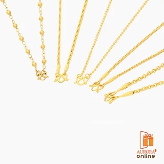 AURORA สร้อยคอคละลายน้ำหนัก 1 สลึง ทองคำแท้ 96.5% SH-01 (ขอสงวนสิทธิ์ในการเลือกลายเลือกไซส์)