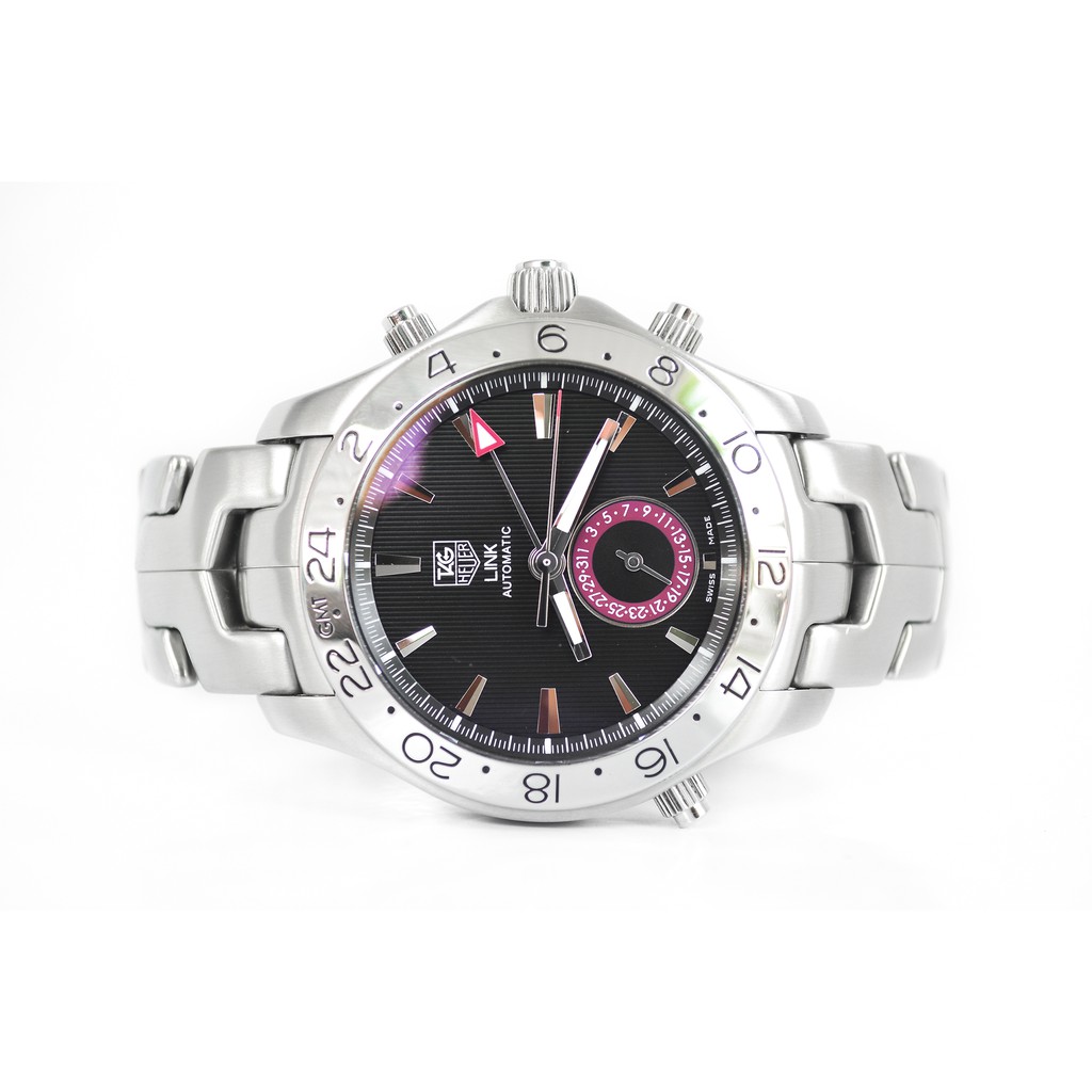 Tag Heuer Link Automatic GMT Calibre 7 หน้าดำลูกฟูก