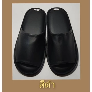 รองเท้าสวมใส่ในอาคาร(ผ้าหนังPVCเกรดpremium)มี2ขนาดให้เลือก M,L