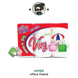 Vivy - วีวี่ กระดาษทิชชูม้วน รุ่น red roll แพ็ค 6 ม้วน