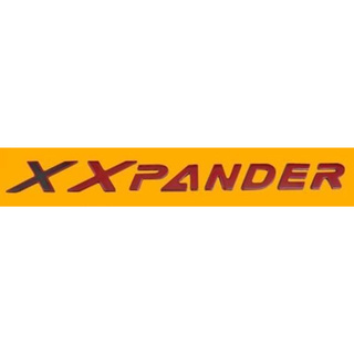 logo X pander โลโก้ เอ็กซ์แพนเดอร์ สีแดง ติดฝากระโปรงหน้า ฯลฯ (มีตัว X ให้เลือกในชุด 2 ชิ้น)