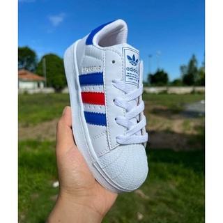 🎈 New For kids A-didas รองเท้าผ้าใบของเด็ก(25…36)🌈🌈เด็กผู้หญิงผู้ชายเบาใส่สบายแบบผูกเชือก👟👟