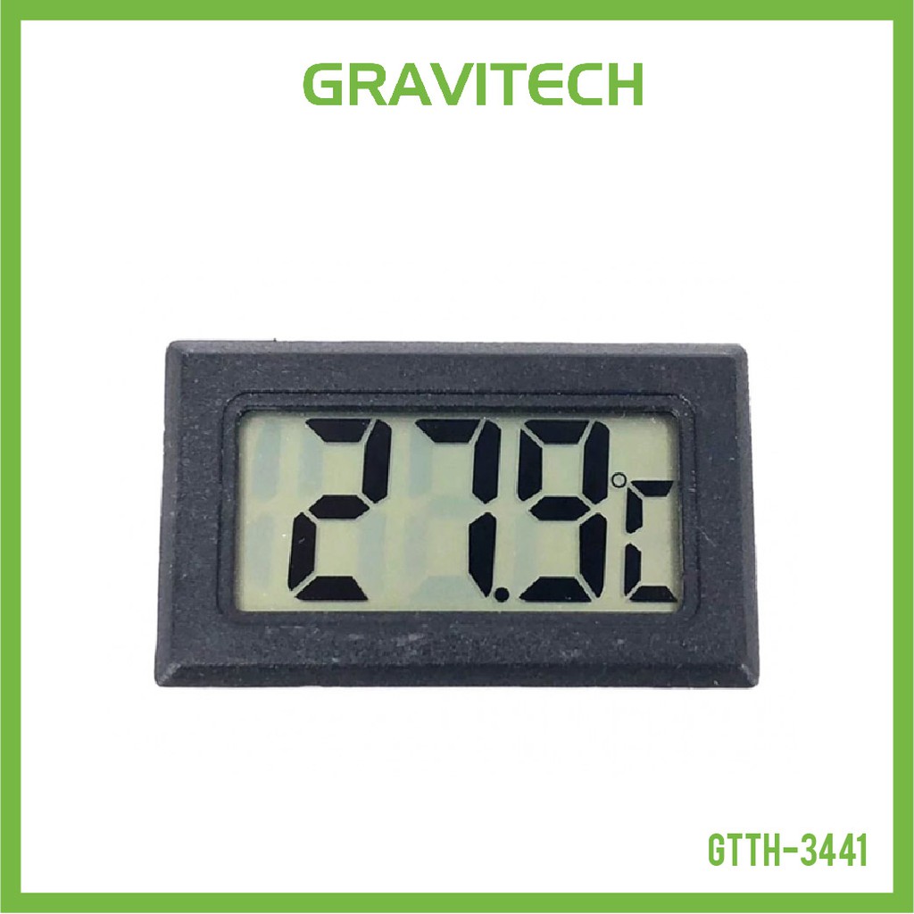 [Gravitechthai]Mini Digital Thermometer - Black