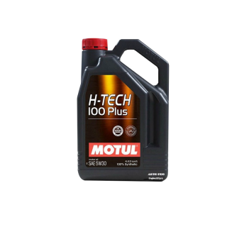 (ผลิตปี2022 API:SP) 5W-30 MOTUL H-TECH100 PLUS |4ลิตร| สำหรับเครื่องยนต์เบนซิน สังเคราะห์แท้ 100% ระยะ 10,000-15,000 KM