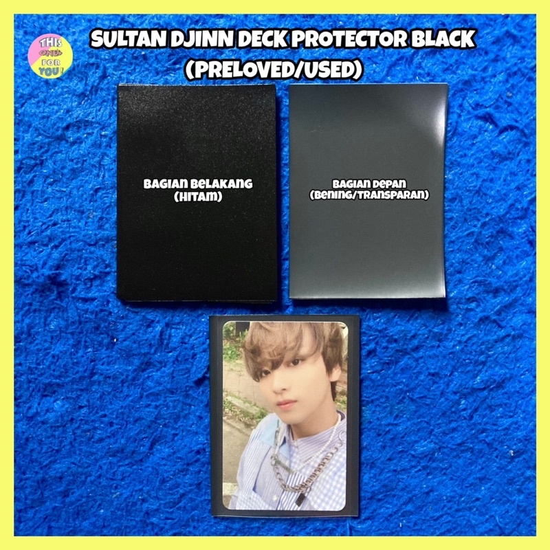 [READY] SULTAN DJINN DECK PROTECTOR PREMIUM MATTE SLEEVES BLACK PRELOVED ITEM / INNERSLEEVEE INNER S