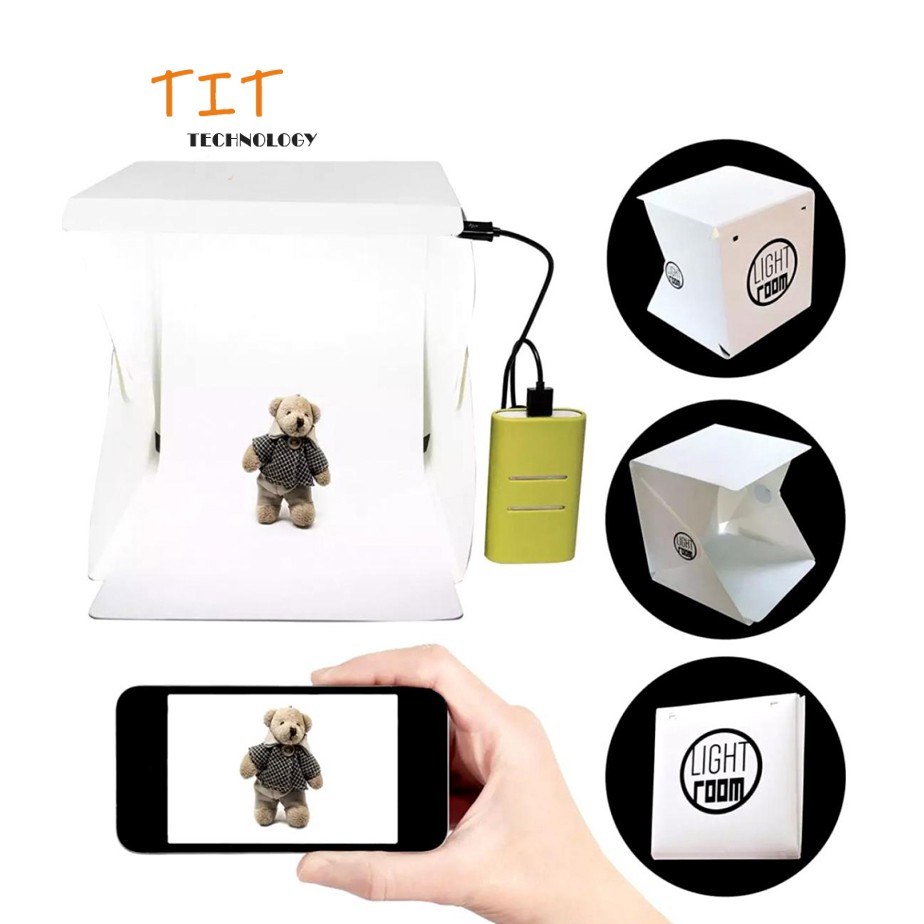 สตูดิโอถ่ายภาพ กล่องถ่ายภาพ แบบพกพา Light Room Photo Studio 9 inch (24cm) Photography Lighting Tent Kit Mini Cube Box
