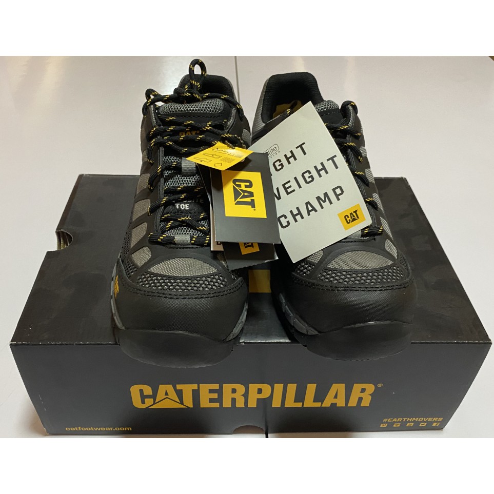 รองเท้านิรภัย/เซฟตี้ หัวเหล็ก แคทเตอร์พิลล่า CATERPILLAR STREAMLINE SafetyShoes CAT สีเทา เบอร์ 41 มือสอง ป้ายห้อย