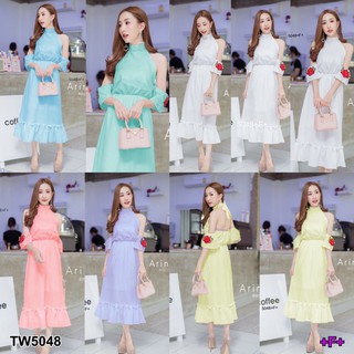 TW5048 Maxidress แม็กซี่เดรสกระโปรง