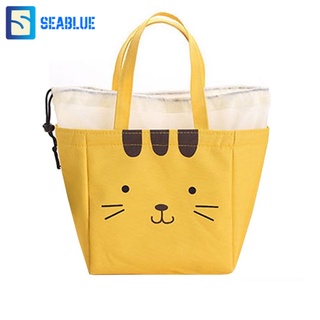 SEABLUES-กระเป๋าเก็บอุณหภูมิ กระเป๋าปิคนิค ถุงใส่กล่องข้าว รุ่น  LC-127 มีฉนวนเก็บอุณหภูมิด้านใน