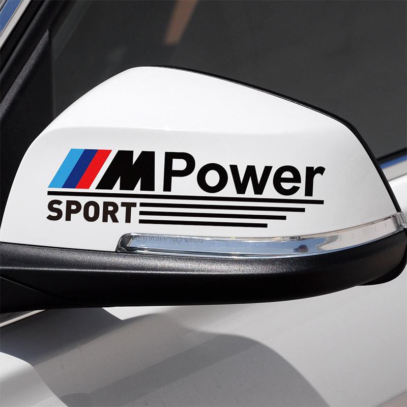 MPOWER สติ๊กเกอร์ติดกระจกมองหลังรถยนต์