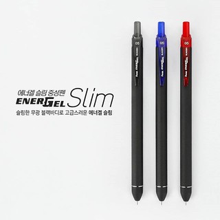 ปากกาเจล Pentel Energel ด้ามสลิม รุ่น BLN435R1 Slim ขนาด 0.5 12 สี