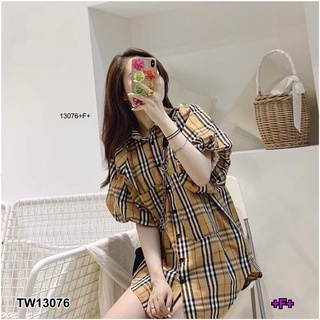 พร้อมส่ง🌟 เชิ้ต เดรส  TW13076