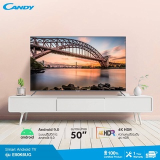 CANDY 50 inches Android 9.0 Wifi Smart TV E50K6UG มีของพร้อมส่ง ส่งฟรีทั่วไทย ลด 50%