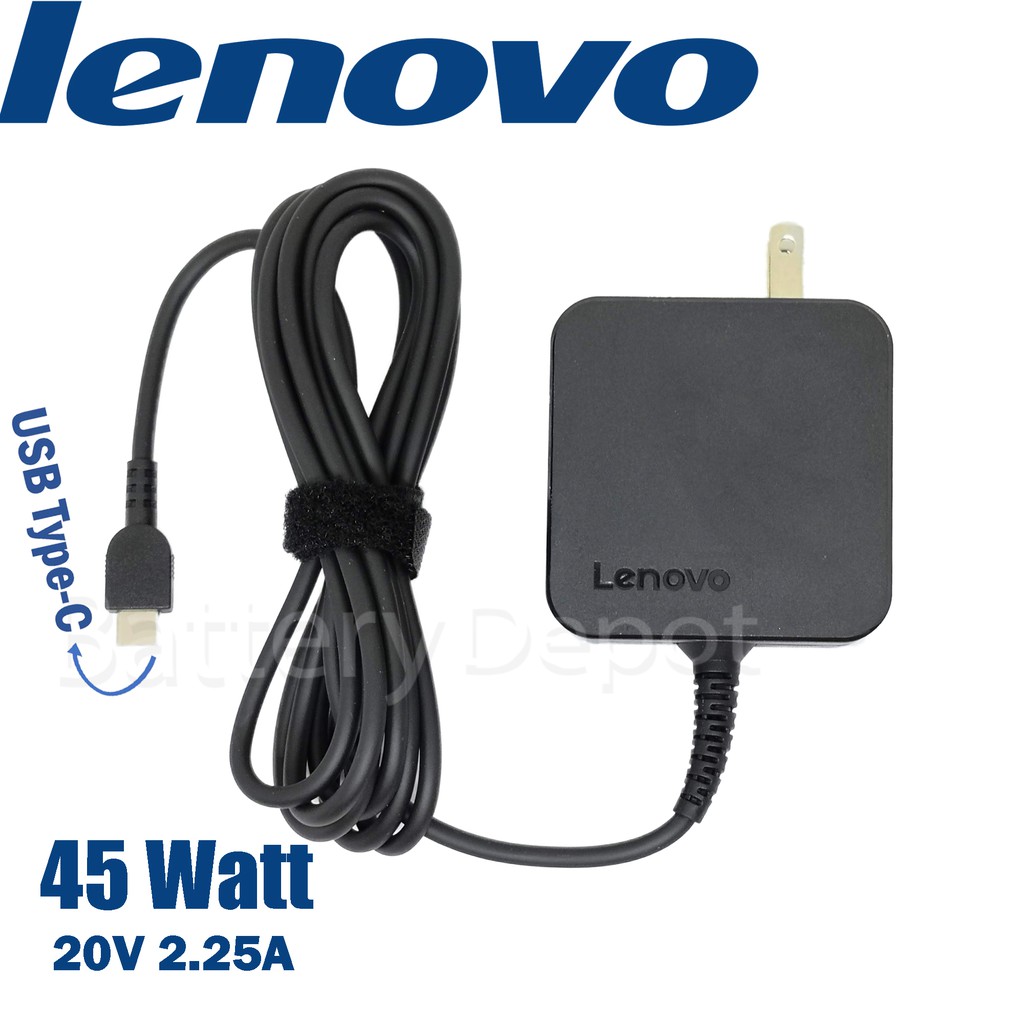 รุุ่นใหม่ Lenovo Adapter ของแท้ 20V/2.25A 45W หัว USB Type-C สายชาร์จ Lenovo Yoga 6 13ALC7 อะแดปเตอร