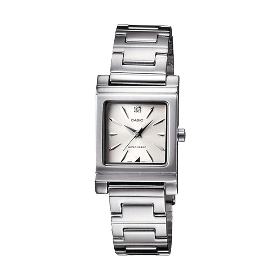Casio Standard นาฬิกาข้อมือผู้หญิง สายสแตนเลส รุ่น LTP-1237D,LTP-1237D-7A2(CMG) - สีขาว