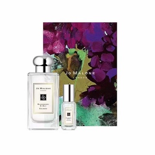 Jo Malone London Limited กล่องของขวัญ กระดิ่งลม สีฟ้า สองชิ้น น้ําหอมกลิ่นแพร์ซีซอลท์ อังกฤษ 100 + 9 มล. ชุดน้ําหอมสองชิ้น