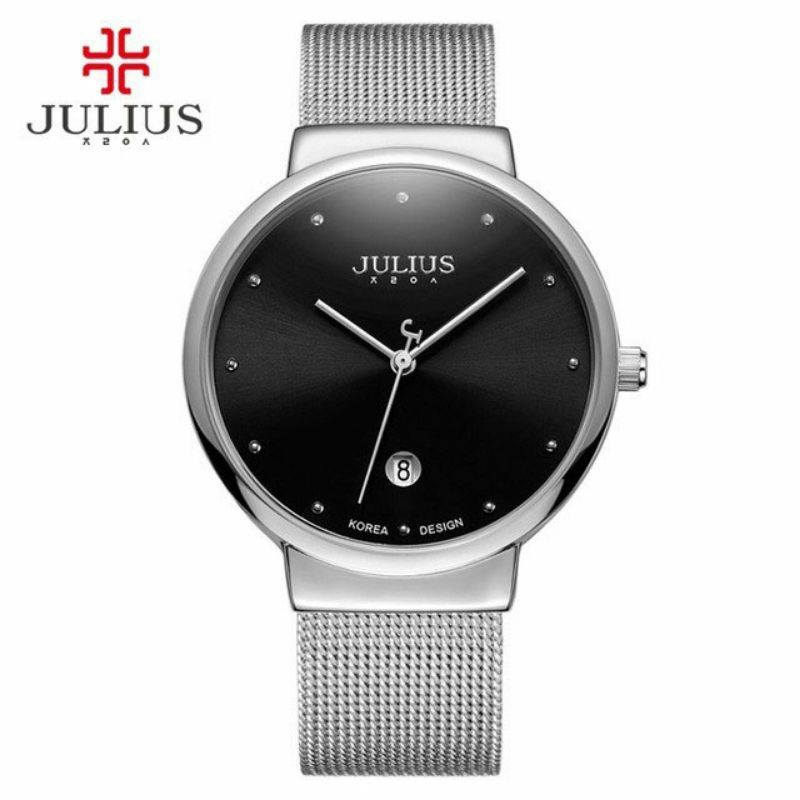 Julius นาฬิกาแฟชั่นเกาหลีของแท้ 💯% ประกันศูนย์ไทย นาฬิกาข้อมือผู้หญิง สายสแตนเลส รุ่น Ja-426