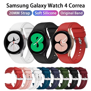 สายนาฬิกาข้อมือซิลิโคน แบบเปลี่ยน สําหรับ Samsung Galaxy Watch 4 40 มม. 44 มม. &amp; Watch 4 Classic 42 มม. 46 มม.