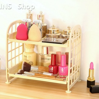 Mini Desktop Shelf ชั้นวางของพลาสติก 2 ชั้น