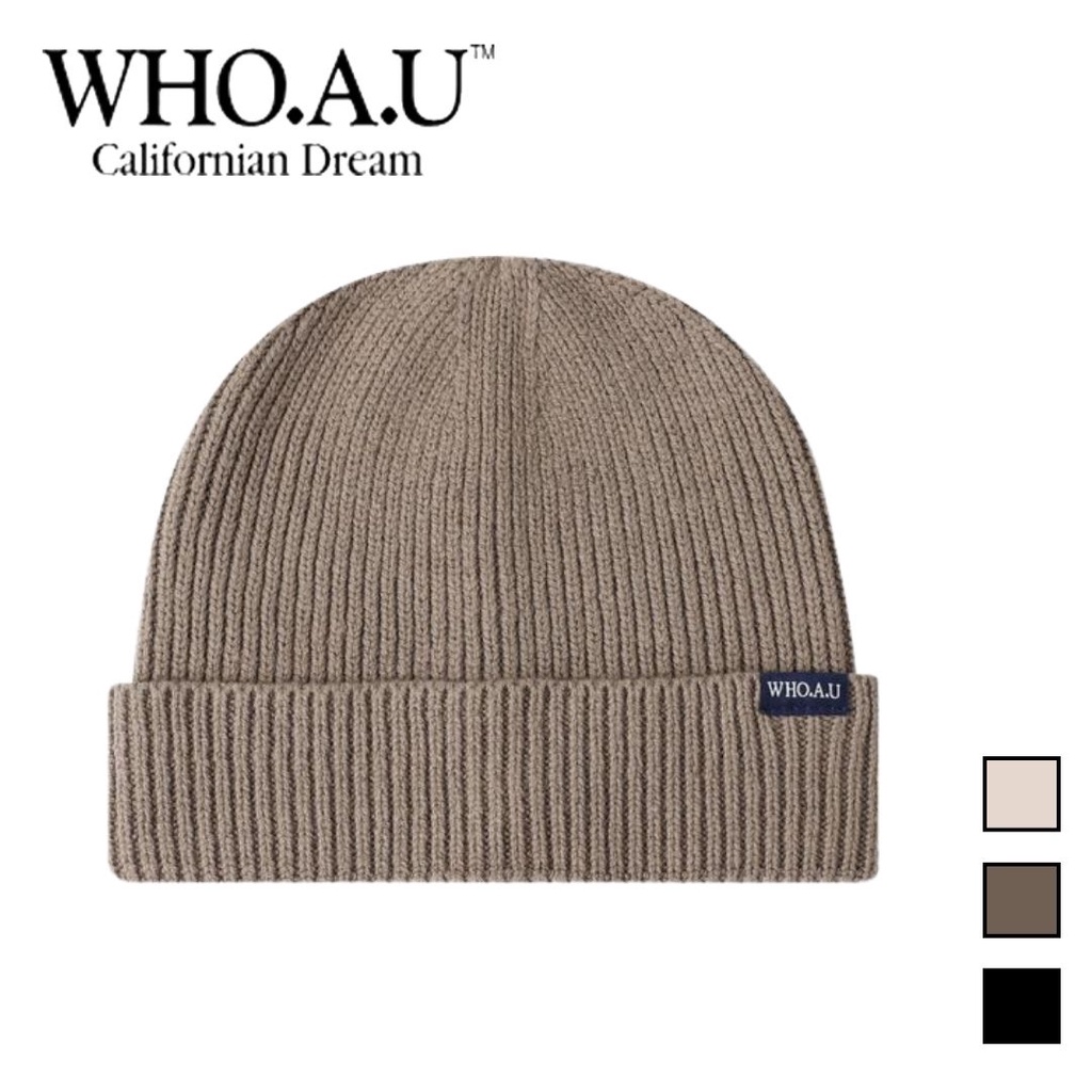 [WHO.A.U] หมวกถัก แบบสั้น ใส่ได้ทุกวัน | Whhmc4923a