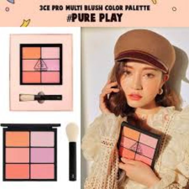 3ce pro multi blush color palette