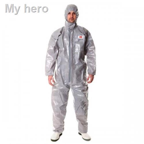 ◘¤☫3M4570 Protective Coverall ชุด PPE ป้องกันสารเคมี Type 3/4/5/6จัดส่งที่รวดเร็ว