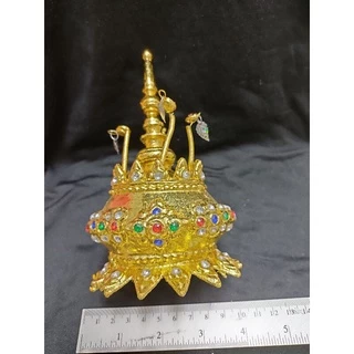 รัดเกล้ายอด เกี้ยวหางหษ์ เครื่องประดับนางรำและชุดไทยเด็กและผู้ใหญ่สามารถใช้ได้