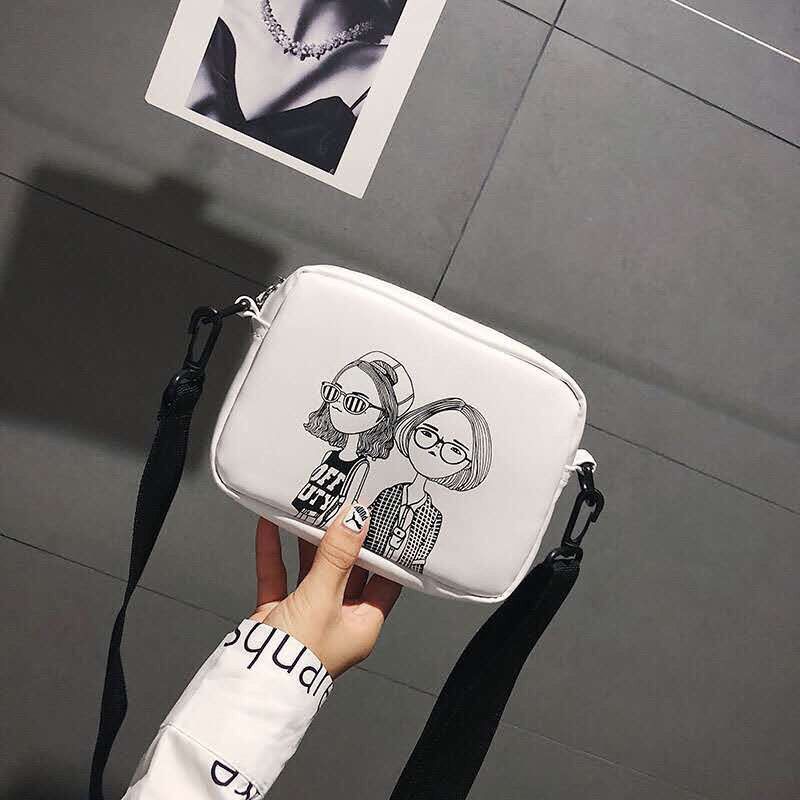 𝐆𝐈𝐂 กระเป๋าสะพายลายการ์ตูนผู้หญิงสุดคิ้ววว์ ！！！ส่งไว ！！！