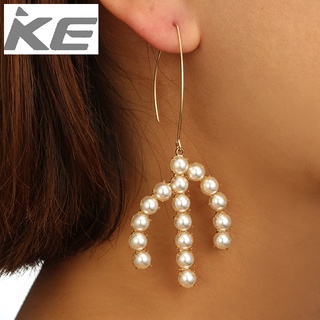 Earrings Long Creative Pearl Cactus Drop Earrings for girls for women low price