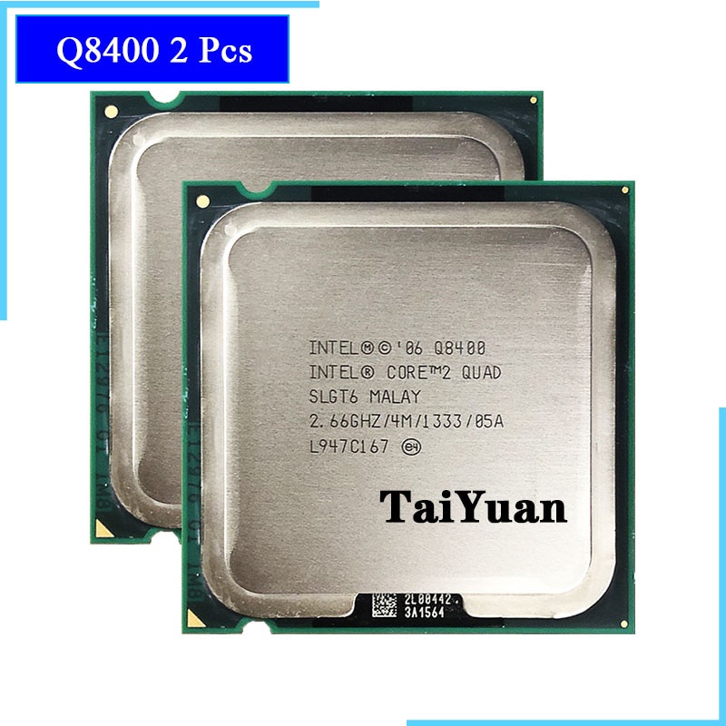 โปรเซสเซอร์ CPU Intel Core 2 Quad Q8400 2.6 GHz Quad-Core Quad-Thread 4M 95W LGA 775 สองชิ้น #0