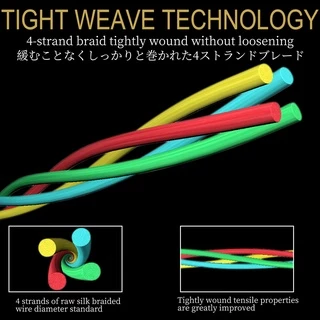 Sougayilang ใหม่ 100M 300M สายตกปลา 4X Braid PE สายตกปลาดึงทดสอบ 30KG สายตกปลาที่แข็งแกร่ง