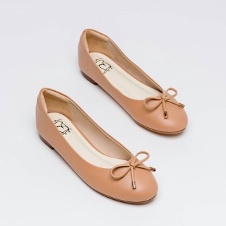 Premium Mary Flats : Latte