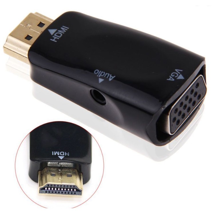 ลดราคา HDMI TO VGA หัวแปลง พกพาสดวกไม่มีสายให้หักใช้ดี สินค้าพร้องส่ง #ค้นหาเพิ่มเติม ปลั๊กแปลง กล่องใส่ฮาร์ดดิสก์ VGA Support GLINK Display Port