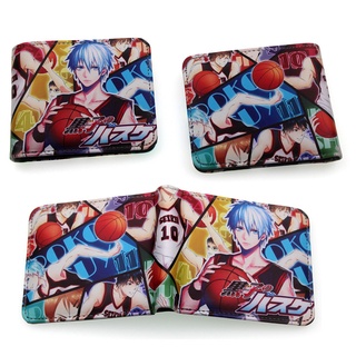 กระเป๋าสตางค์ หนัง PU ลายการ์ตูนอนิเมะ Kuroko Basketball สไตล์เกาหลี ญี่ปุ่น สองมิติ สําหรับใส่เหรียญ บาสเก็ตบอล