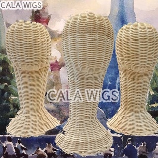 ขาตั้งวิก🔥ขาตั้งวางวิกแบบหวาย⭐️หัวหวาย ❤️ใช้สำหรับวิกผม