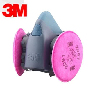 หน้ากากซิลิโคน กันฝุ่น 3M 7502 2091 P100 3M 7502 2091 P100